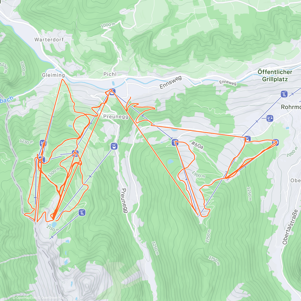 Карта физической активности (Snowboarden am Morgen)
