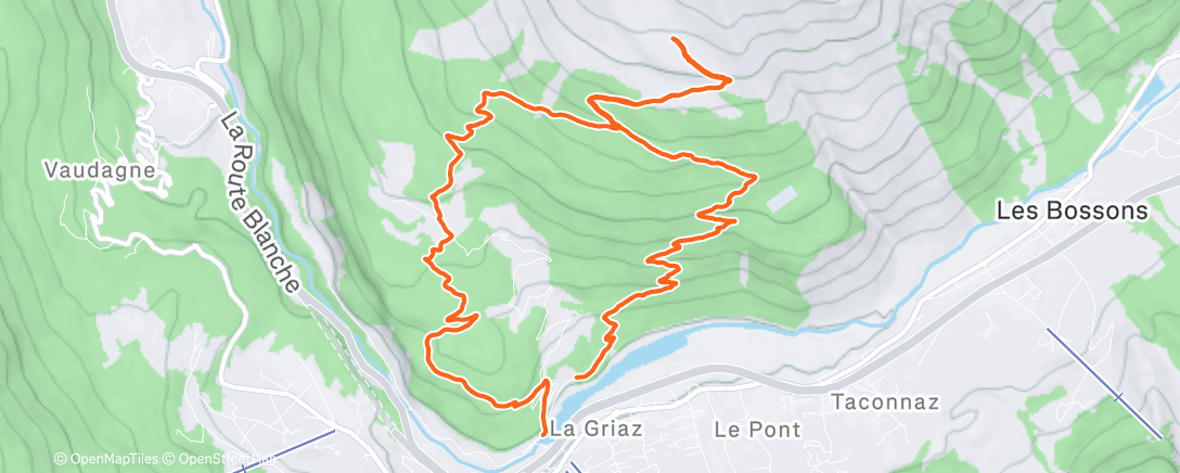 Map of the activity, Morning Trail Run