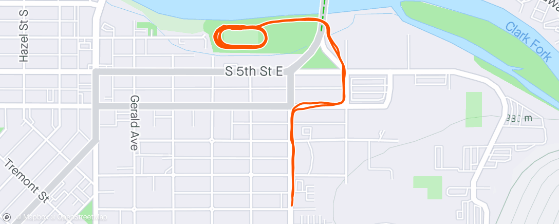 Map of the activity, Hate running fasted
