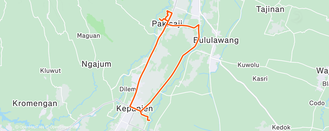 Map of the activity, Mancal Selasa