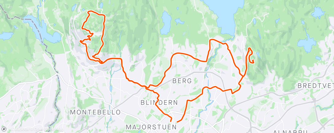 Map of the activity, Tour de road work