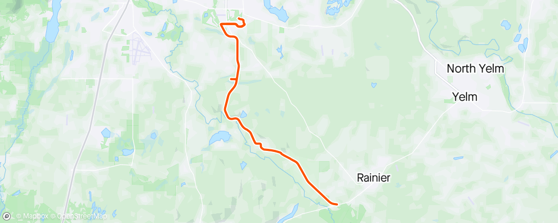 Map of the activity, Easy spin of the legs while it wasn’t raining