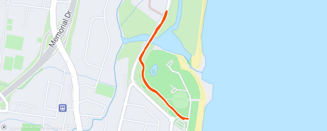 Map of the activity, Morning Walk followed by Strength Session