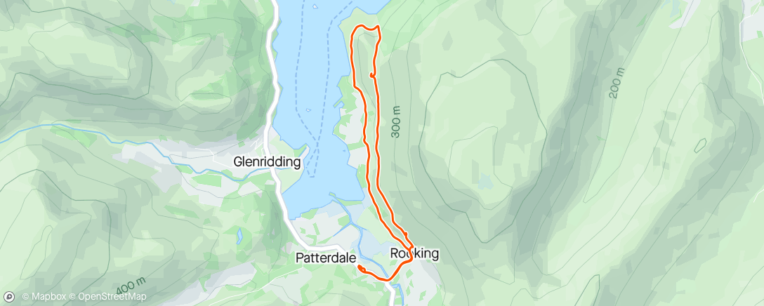 Map of the activity, Patterdale Silver Crag loop