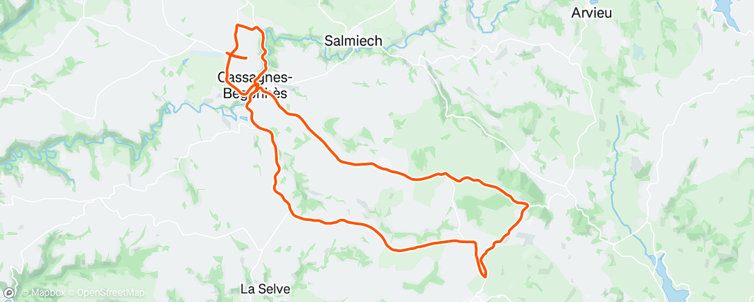Carte de l'activité