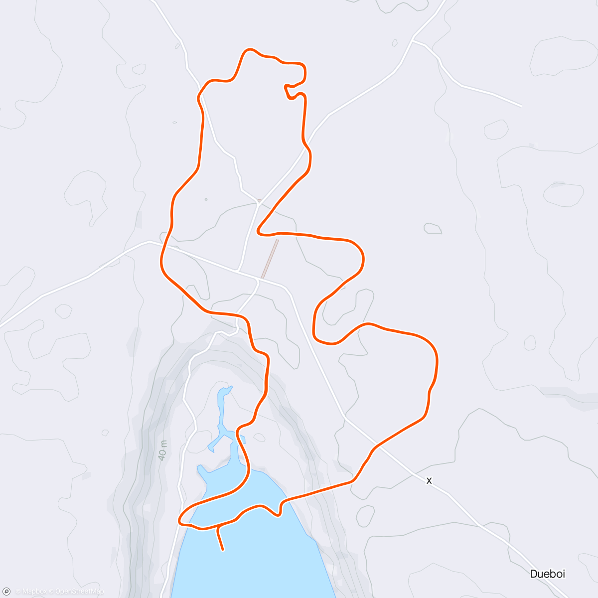 Map of the activity, Zwift - Group Ride: Infinity -   'Cool As Ice Ride Out' (D) on Electric Loop in Makuri Islands