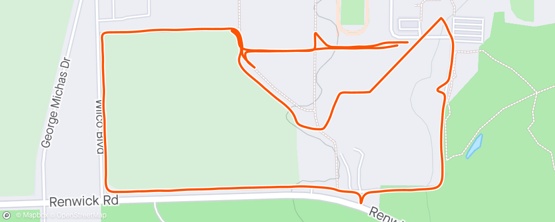 Map of the activity, Morning Run