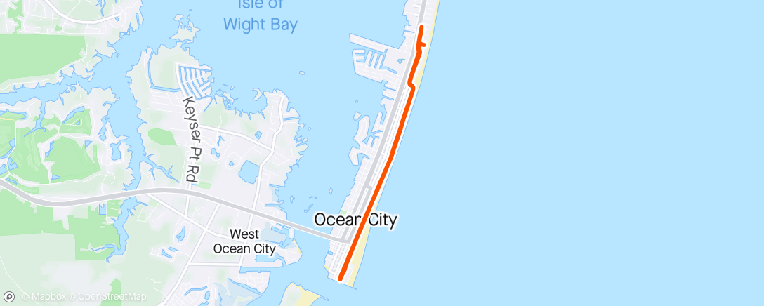 Map of the activity, Boardwalk Run