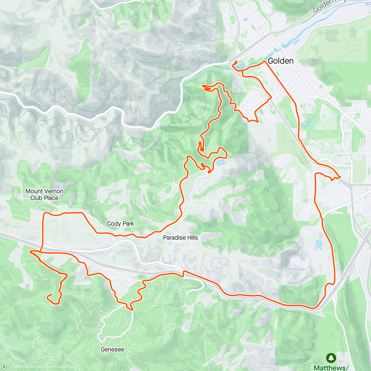 Map of the activity, Lookout Gennessee