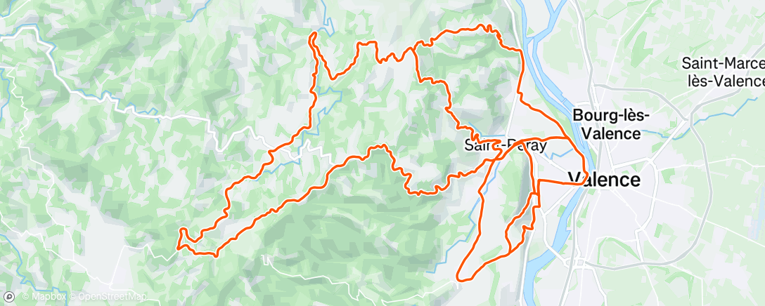 Map of the activity, Ardeche