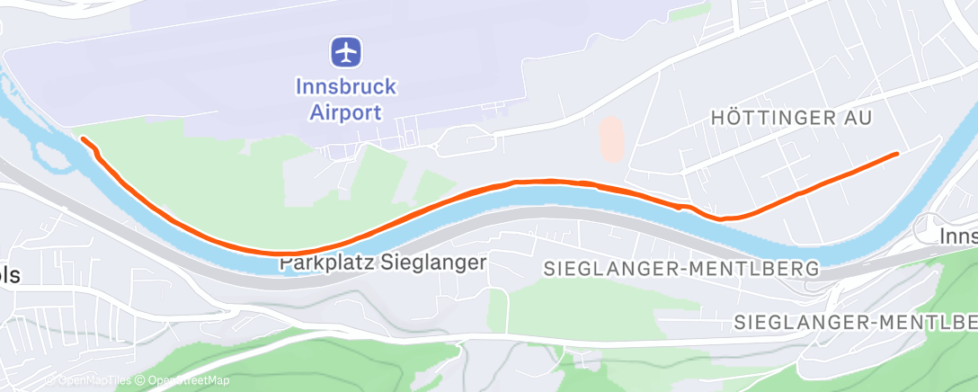 Map of the activity, Morning Run