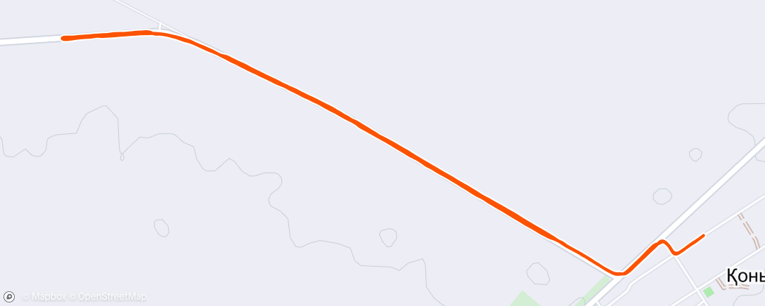 Map of the activity, Evening Run
