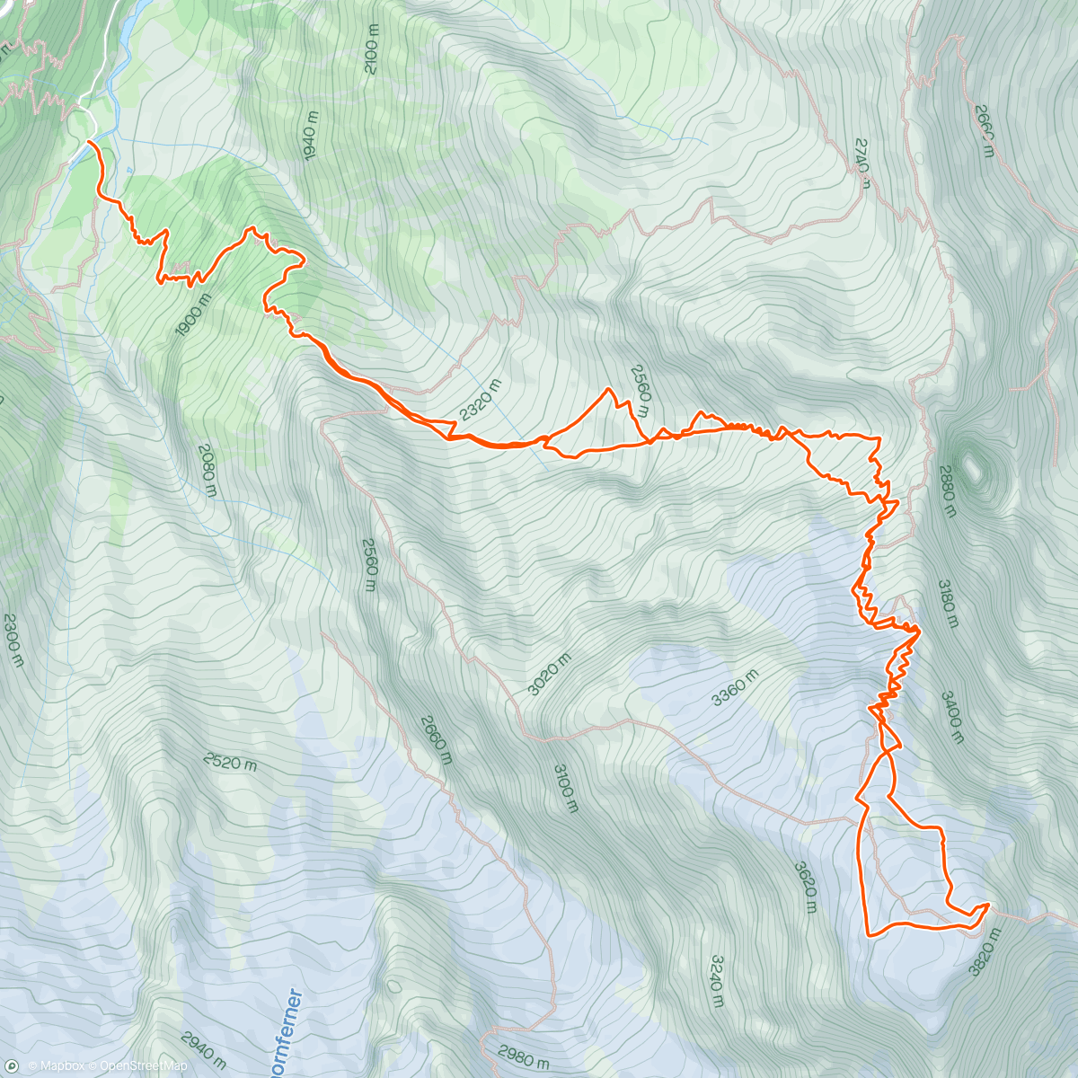 Map of the activity, Ortler