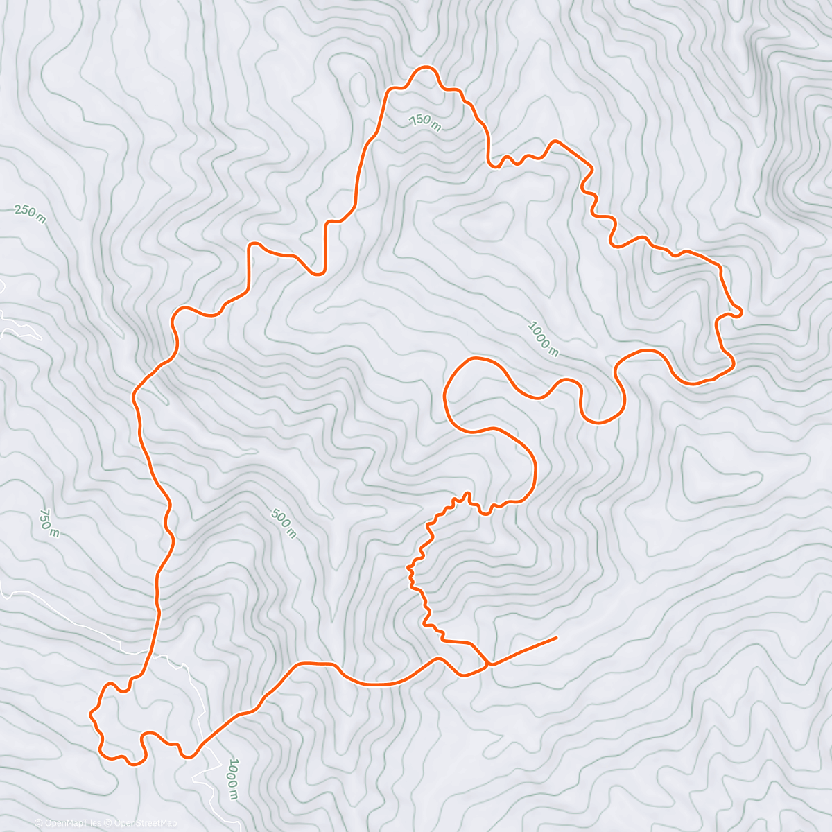Map of the activity, Evening Ride