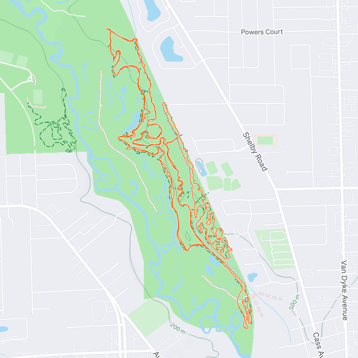Map of the activity, Happy new years! 
Riverbends trails finale of 2025.