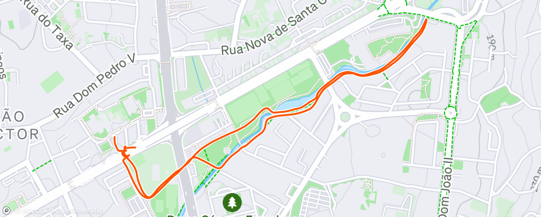 Map of the activity, Passeio da hora do almoço