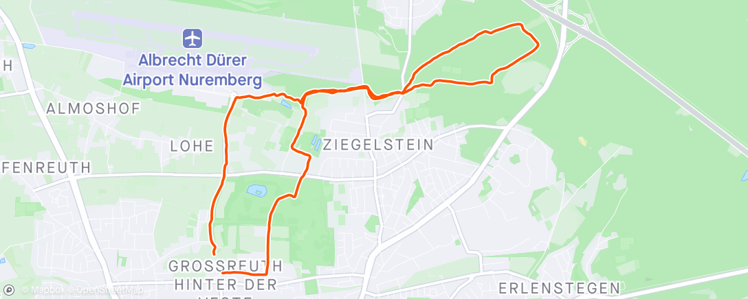 Map of the activity, Gassirunde am Morgen 🐕