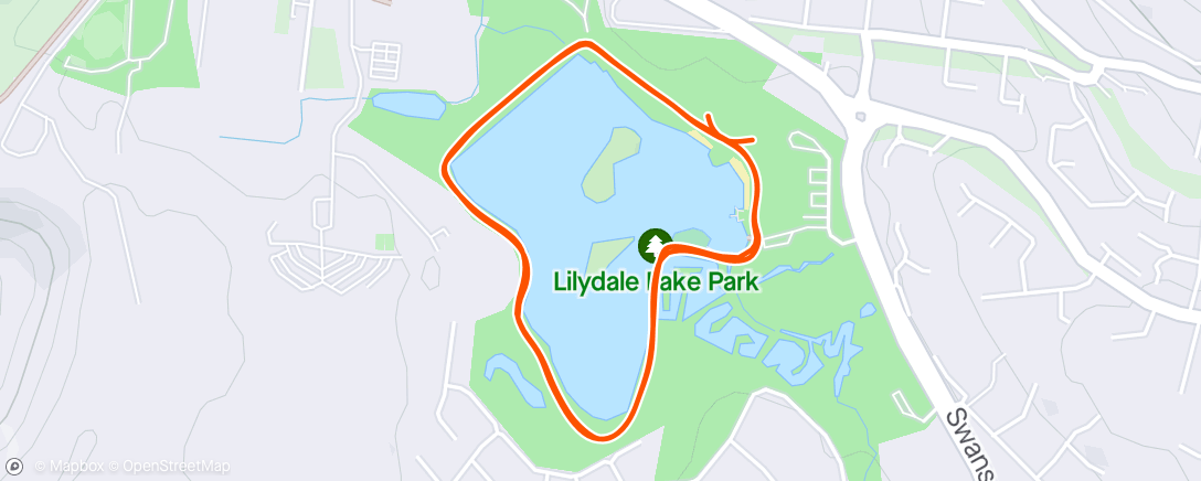 Map of the activity, ☀️ Lilydale Lake Parkrun - intervals
