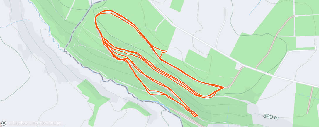 Map of the activity, MTB intervals with Nessa