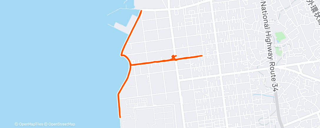 Карта физической активности (朝のランニング)