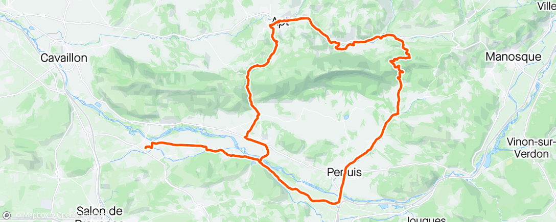 Map of the activity, Endurance avec Lucie