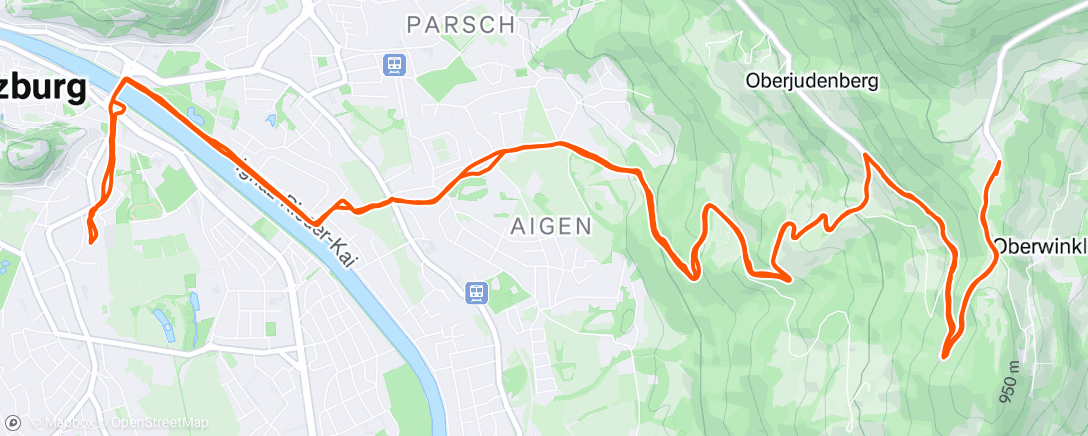 Map of the activity, Fahrt am Nachmittag