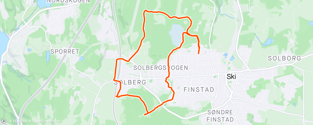 Map of the activity, Evening Run inkl 6x400m
