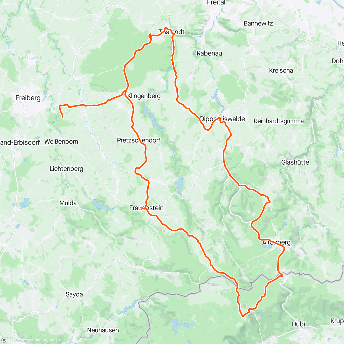 Map of the activity, Erztaler 2024