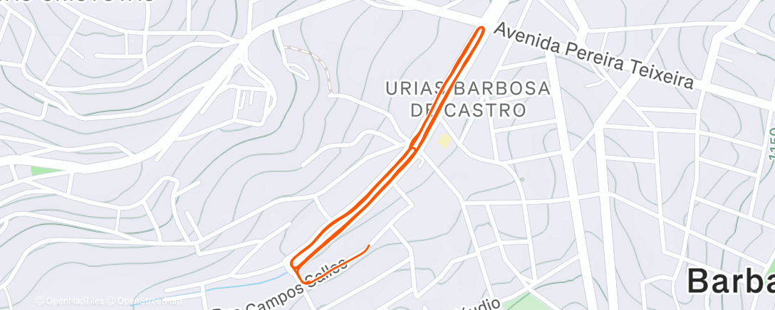 Map of the activity, 10k - 80 a 85%