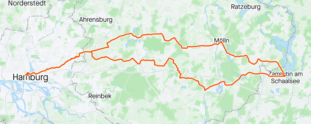 Map of the activity, RadBande 🤝 Zarrentin am Schaalsee