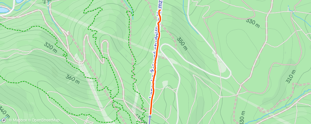 Map of the activity, Morning Run