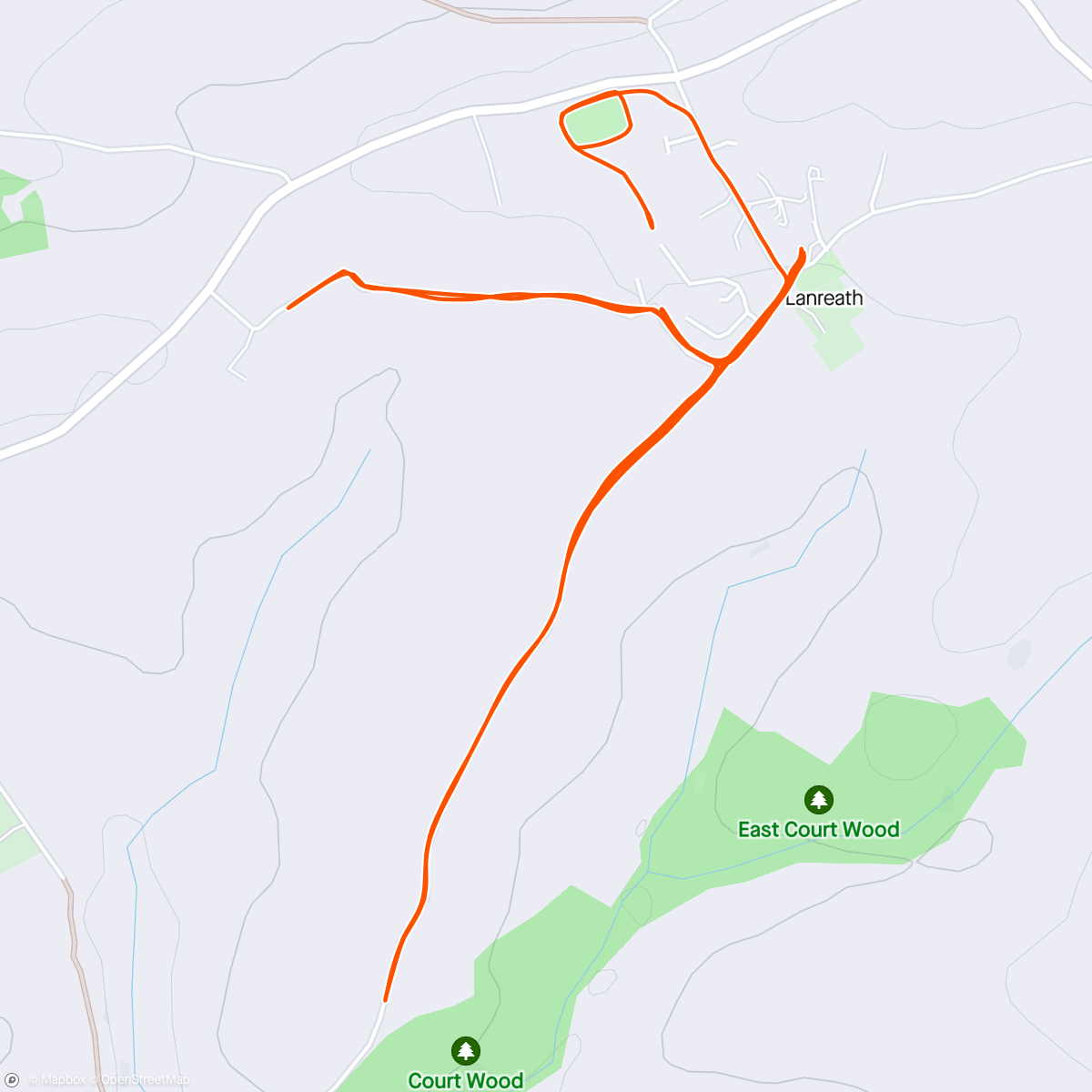 Map of the activity, Morning run with the crazy dog. 🐶🤪
