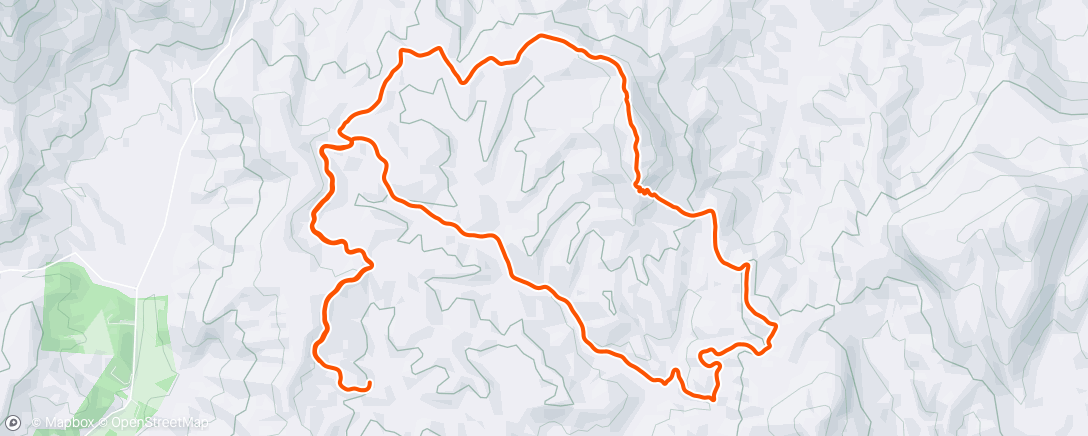 Map of the activity, Carrera de montaña matutina