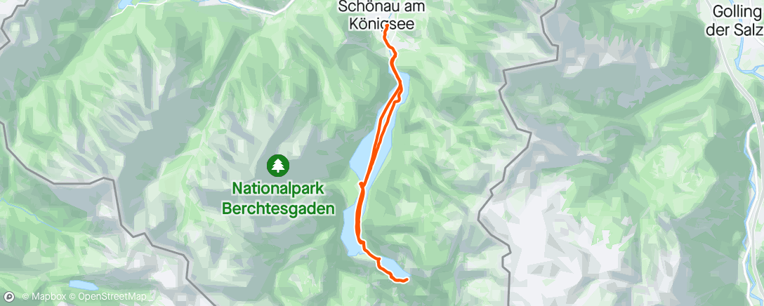Map of the activity, Königsee mit Obersee