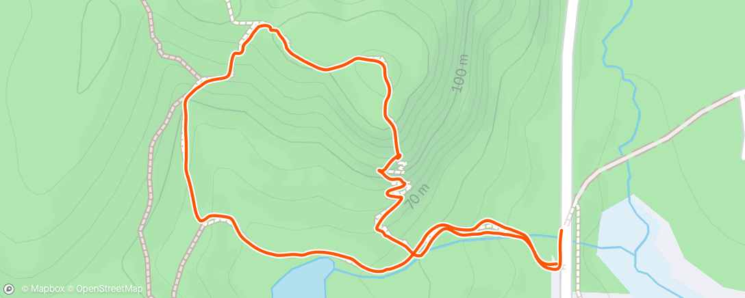 Map of the activity, Afternoon Hike