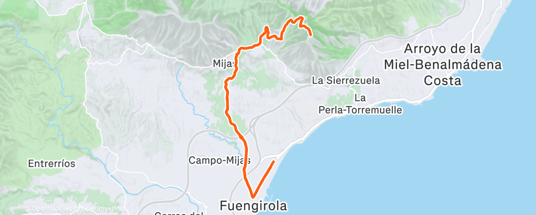 Map of the activity, Kvällsfasoner 4x mastbacken