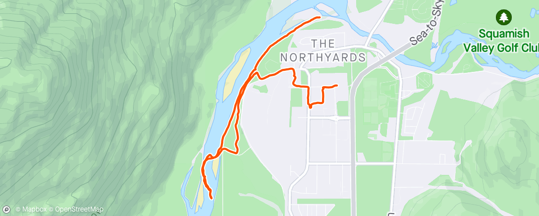Map of the activity, Walk of the Beast