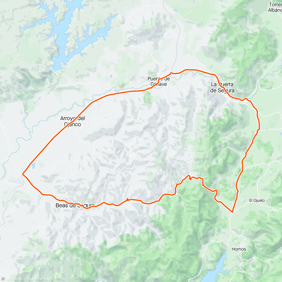 Map of the activity, Avituallamiento en las Cuevas de Ambrosio 🔝