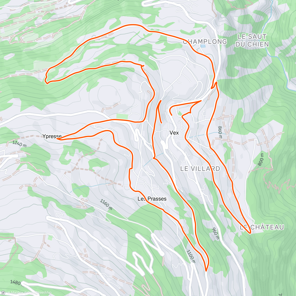 Mapa da atividade, Trail neige 👌👌😊