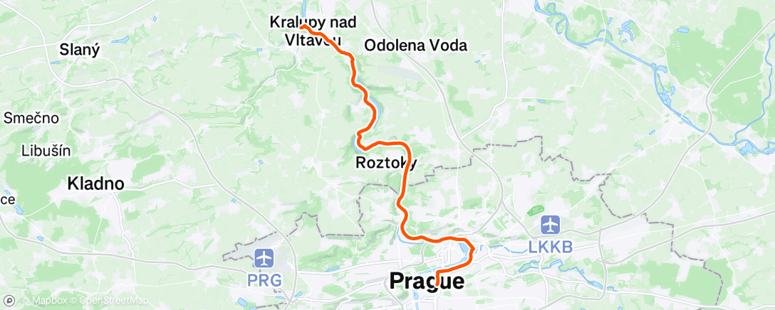 Map of the activity, Morning Ride