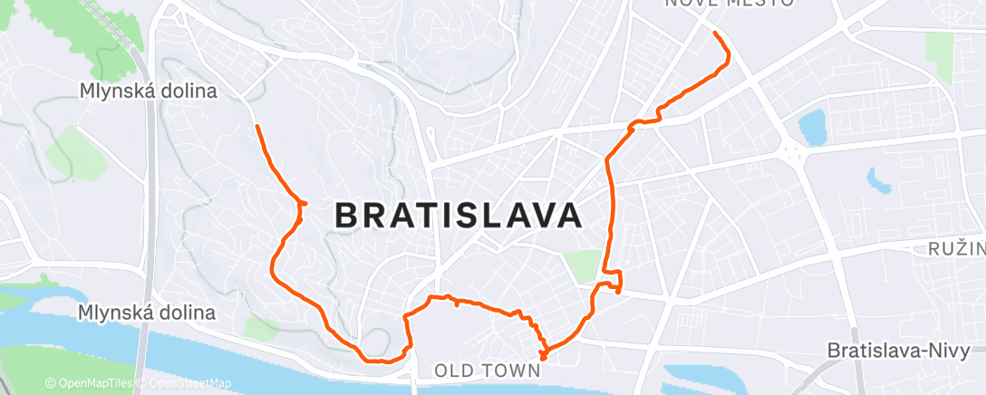 Карта физической активности (Evening Walk)