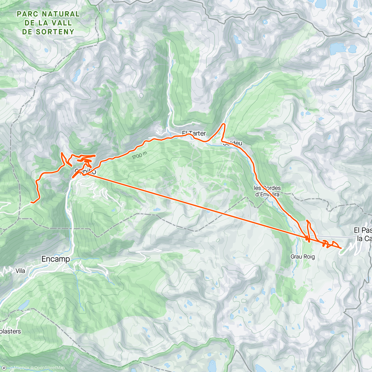 Map of the activity, Coll d’Envalira , coll d’Ordino 😜😎