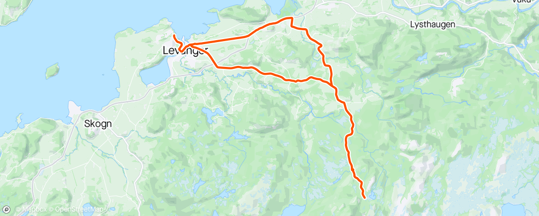 Map of the activity, Fra fjord til fjell😅 Medvind heim da🤟