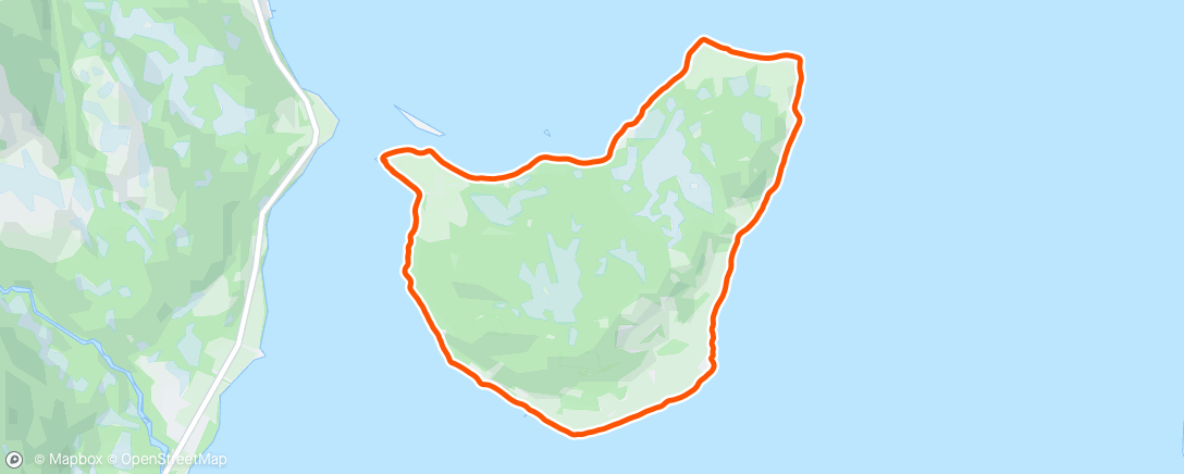 Map of the activity, Afternoon Run