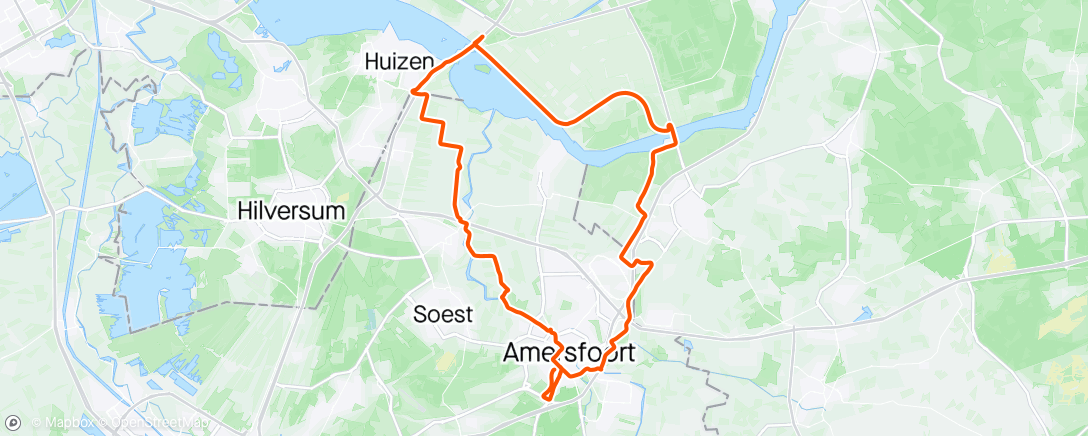 Map of the activity, CC33 drop ride