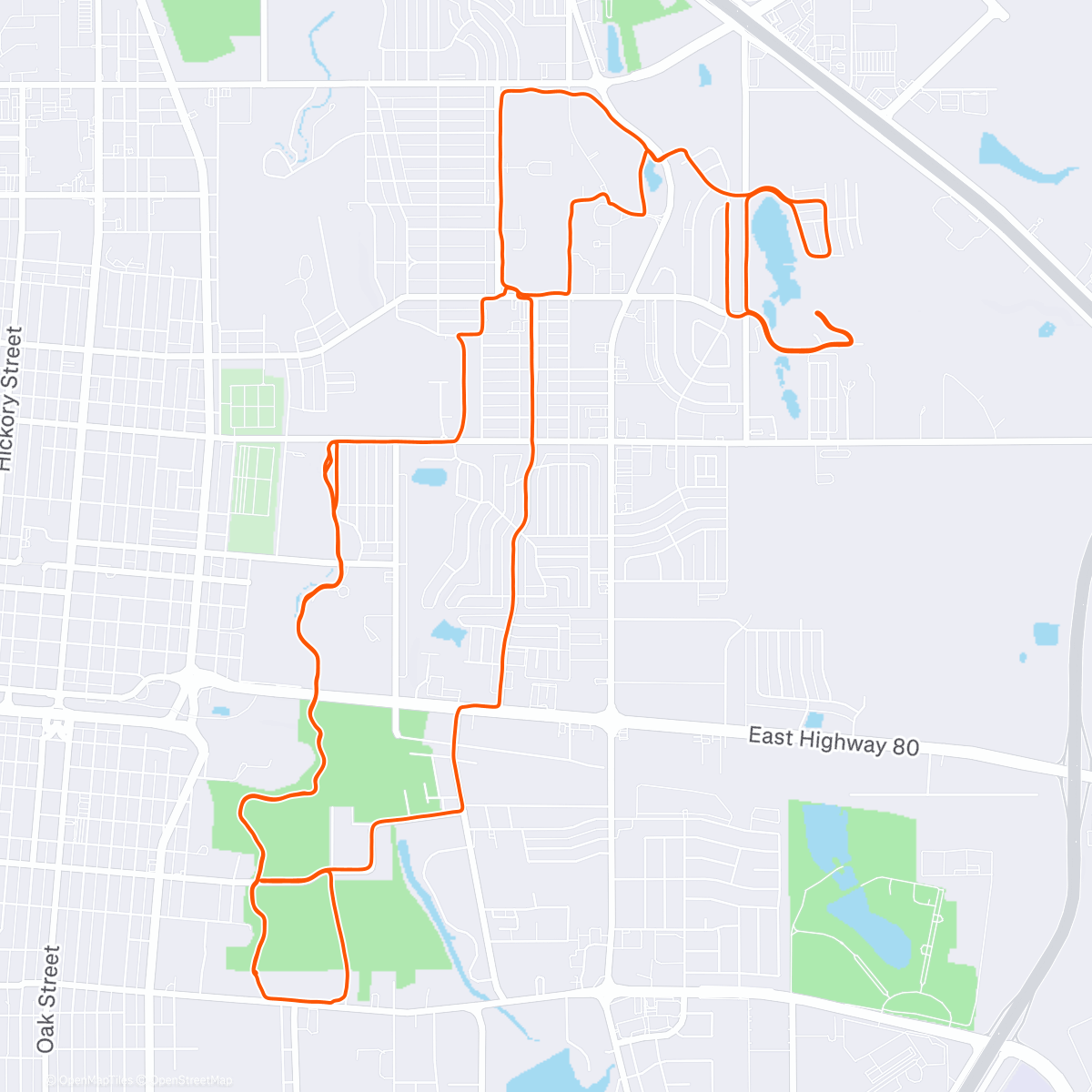 Map of the activity, ABI Meandering