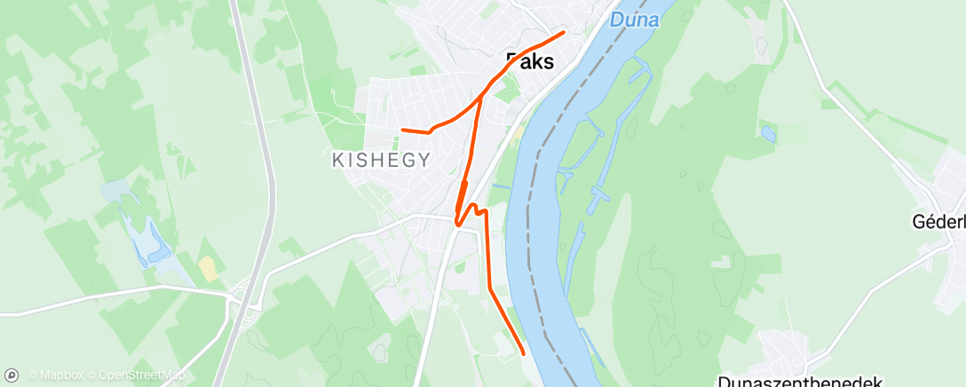 Map of the activity, Morning Run