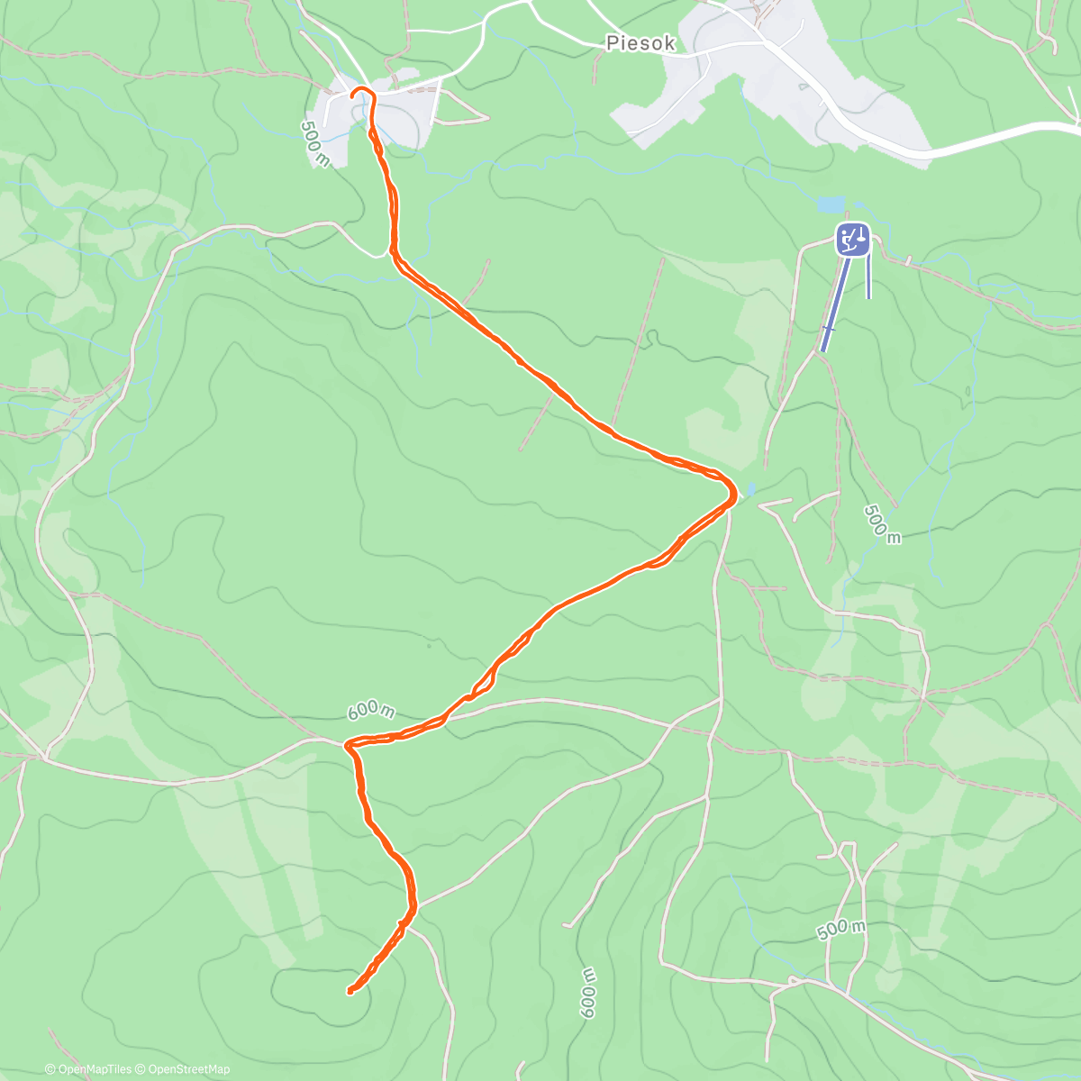 Map of the activity, Extreme Strollering