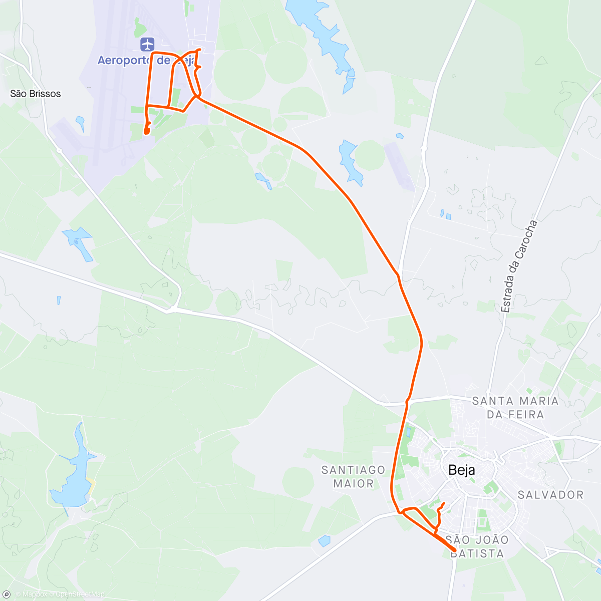 Map of the activity, Os últimos 20 km da vermelha