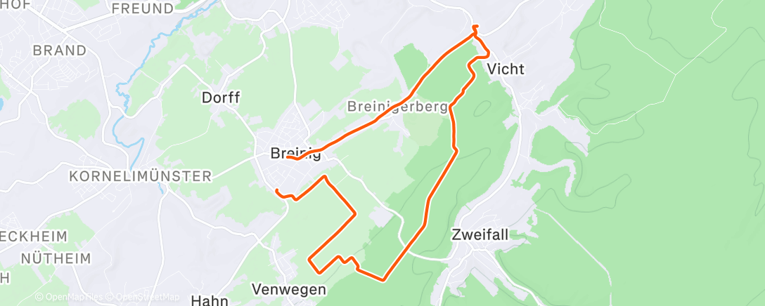 Map of the activity, Feierabendrunde 🏭🚲⚡️